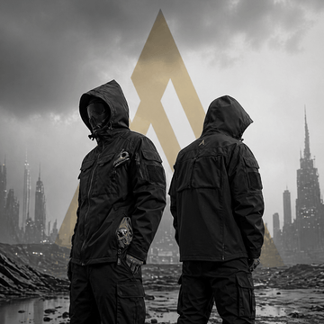 Men's Techwear Tactical Waterproof Hooded Jacket