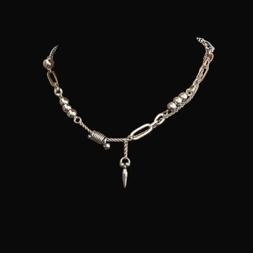 Rivet Pendant Titanium Steel Punk Necklace