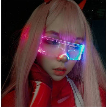 Cyberpunk Transparent LED Glasses - ATLAS 1