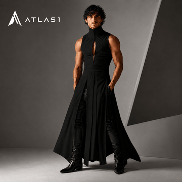 Fashion Irregular Sleeveless Tank Top Men - ATLAS 1