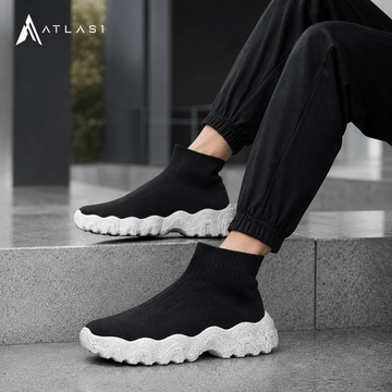 Men's Techwear High Top Slip-On Casual Sneakers - ATLAS 1