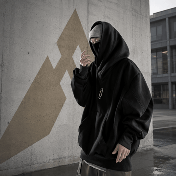 Men's Techwear Ninja Turtleneck Streetwear Hoodie - ATLAS 1
