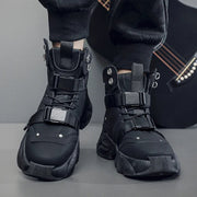 Men's Techwear Platform High Top Motorcycle Boots
