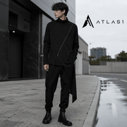 Techwear Men's Mesh Patchwork Streetwear T-Shirt