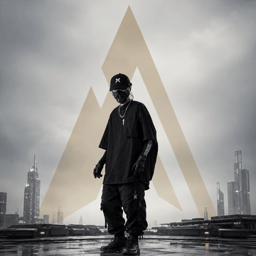 Techwear T-Shirt With Cape - ATLAS 1