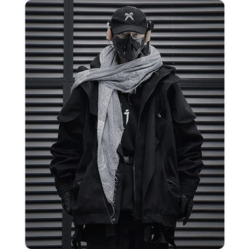 Unisex Techwear Functional Cargo Tactical Windbreaker Jacket - ATLAS 1