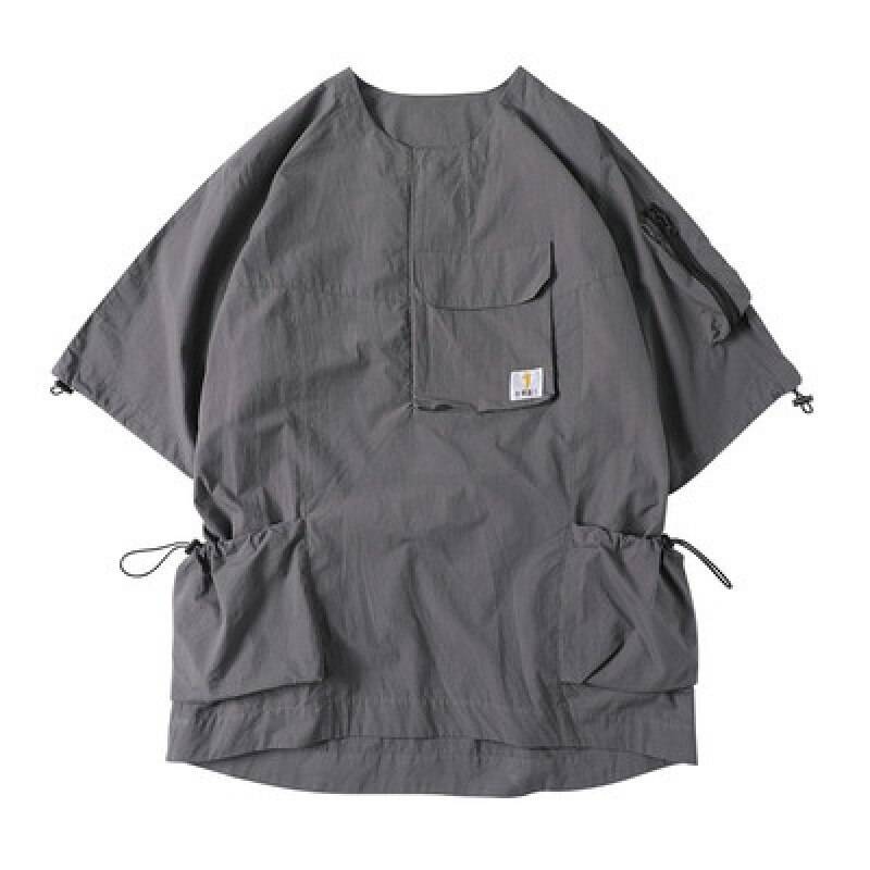 11 BYBB&#8217;S DARK 2021 Hip Hop T Shirt Men Summer Multi Pockets Oversize Tshirts Streetwear Functional Harajuku T-Shirt WB122 