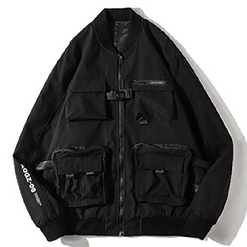 11 BYBB&#8217;S DARK Back Pocket Jacket Coat Men Embroidery Bomber Jacket Outwear Streetwear Solid Cargo Jacket Techwear Autumn Jacket 