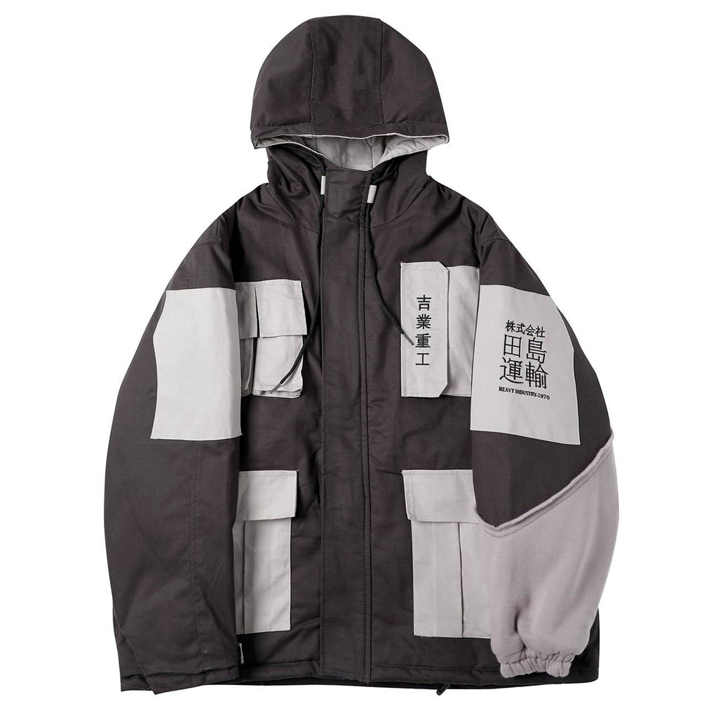 11 BYBB&#8217;S DARK Hip Hop Retro Patchwork Padded Jackets Men Streetwear Embroidery Parkas Jacket Tactical Harajuku Windbreaker Coat 