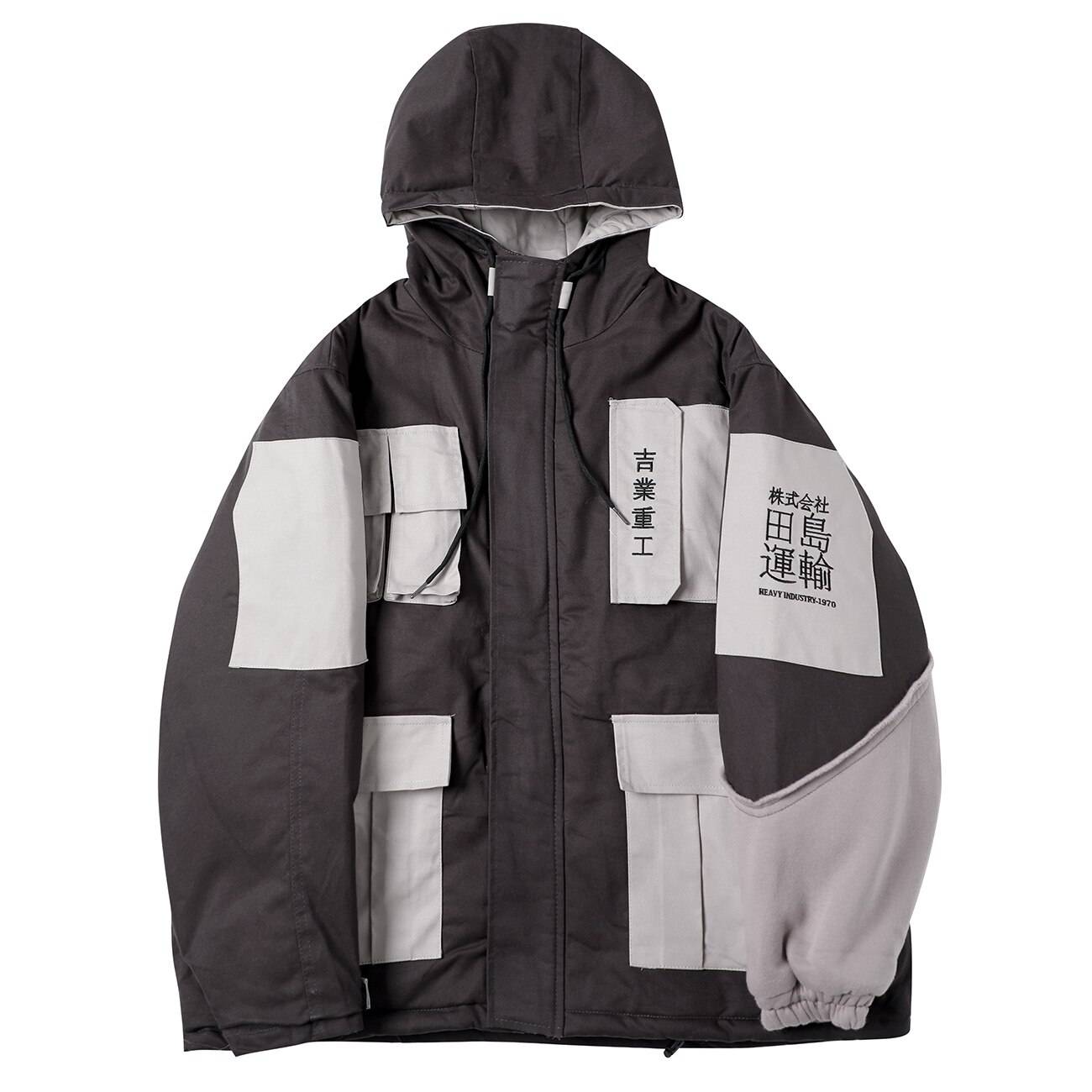 11 BYBB&#8217;S DARK Hip Hop Retro Patchwork Padded Jackets Men Streetwear Embroidery Parkas Jacket Tactical Harajuku Windbreaker Coat 