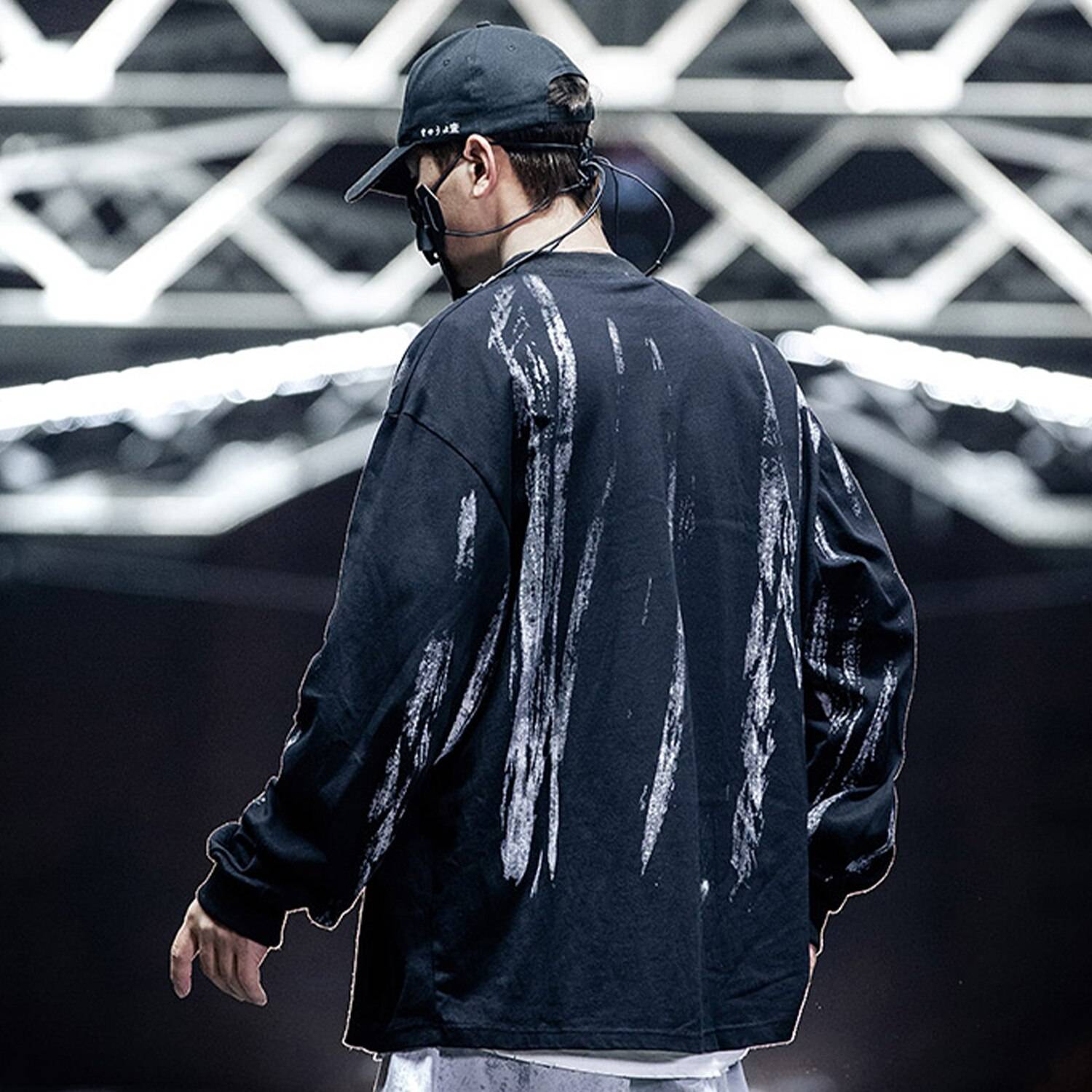 11 BYBB&#8217;S DARK Hip Hop Tactical Sweatshirt Men 2020 Fashion Streetwear Tie Dye Print Hoodie Casual Cotton Loose Pullover Hipster 