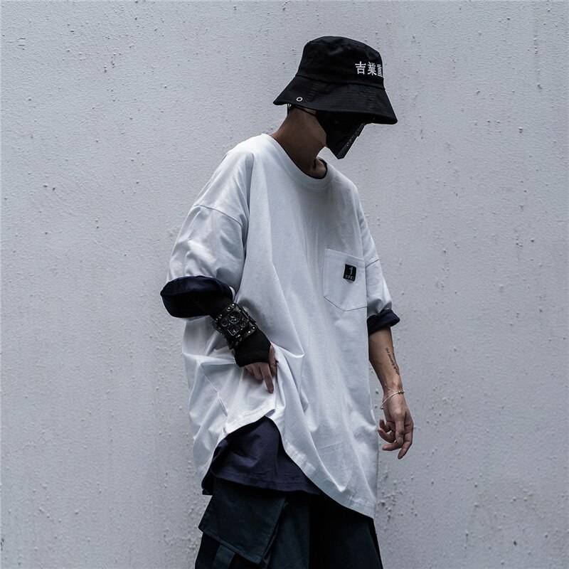 11 BYBB&#8217;S DARK Summer Oversize T-shirts Men Streetwear Casual Short Sleeve Tops Tees Cotton Tshirt Loose WB121 