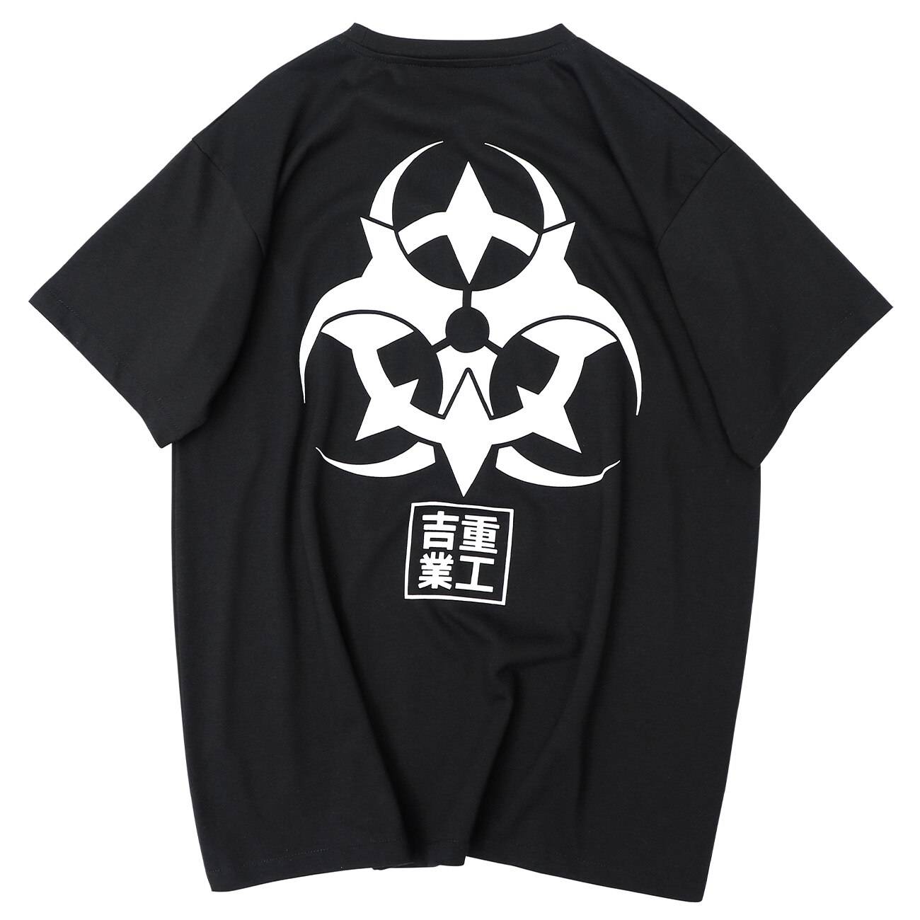 11 BYBB’S DARK 2021SS Embroidery Print Harajuku Tshirts Summer Hip Hop T-Shirt Mens Techwear Cotton Loose Short Sleeve Shirts color: black size: M 