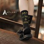2 Pair of Art Is Not a Crime Print Cotton Socks - ATLAS 1