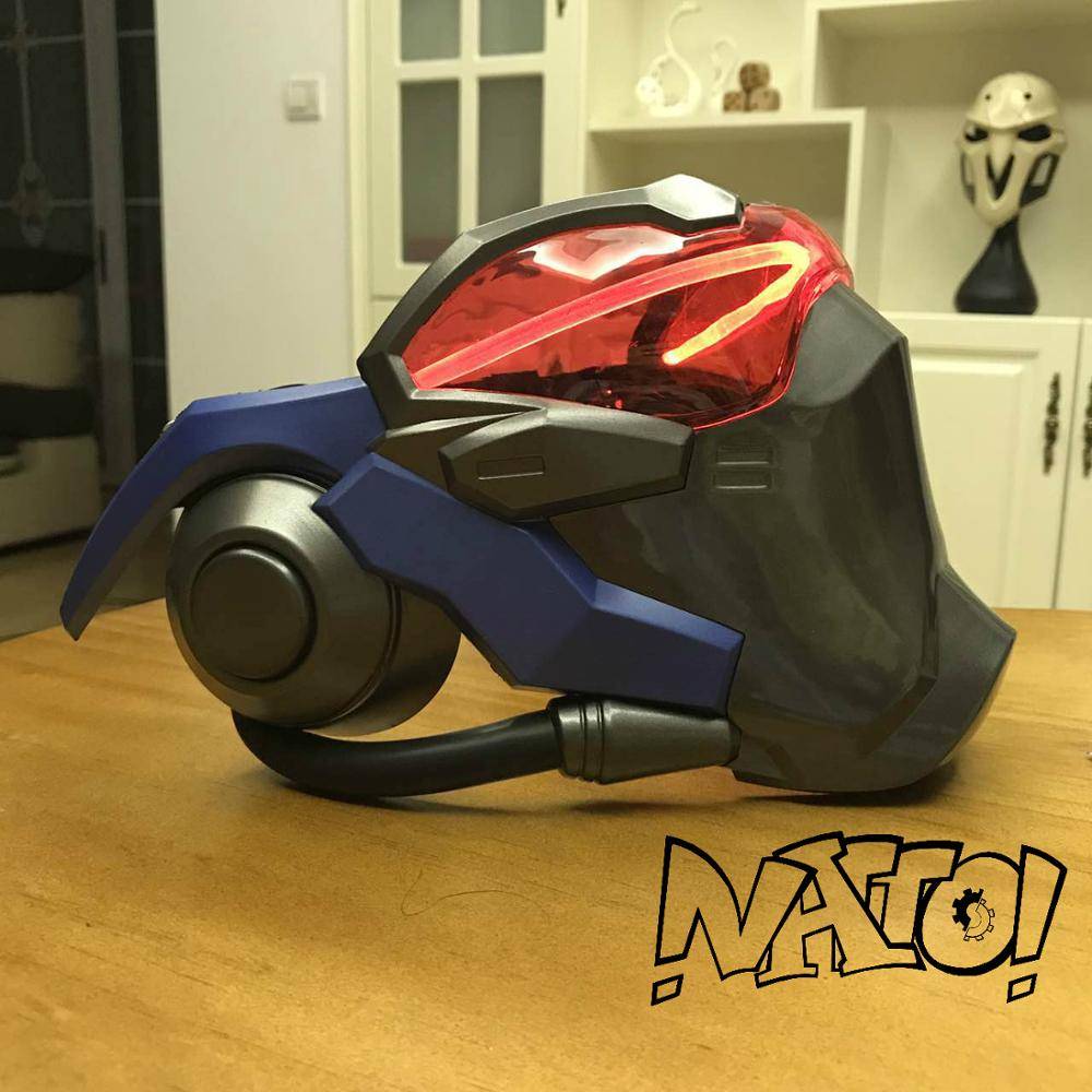 ABS Plastic Soldier 76 Masks With LED Luminous Cosplay Soldier76 Mask With Light Soldier 76 Costume Without Battery Airsoft 