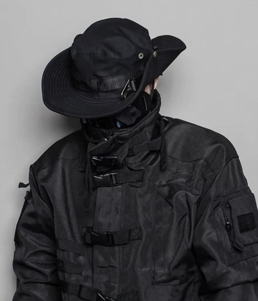Black Techwear Boonie Hat