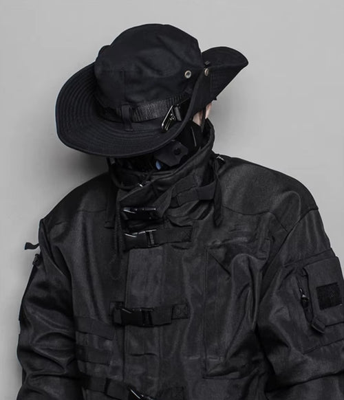 Black Techwear Boonie Hat