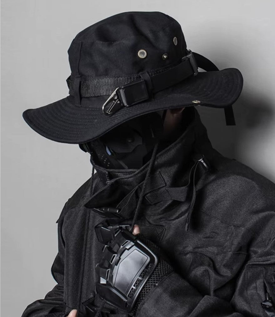 Black Techwear Boonie Hat