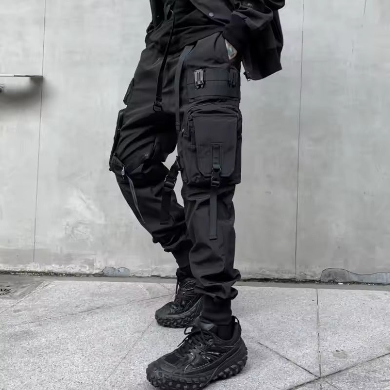 Black Techwear Cargo Pants