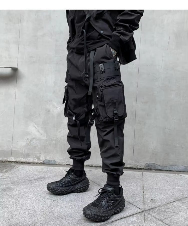 Black Techwear Cargo Pants