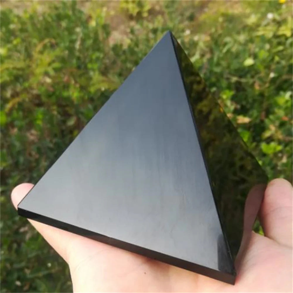 Black Obsidian Triangle Energy Stone
