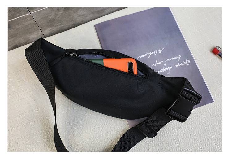Canvas Large Capacity Harajuku Style Waist Bag 