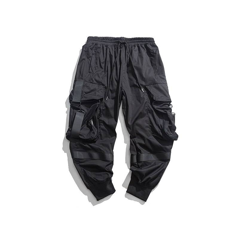 Casual Minimalist Techwear Joggers Size: XXL Color: black 
