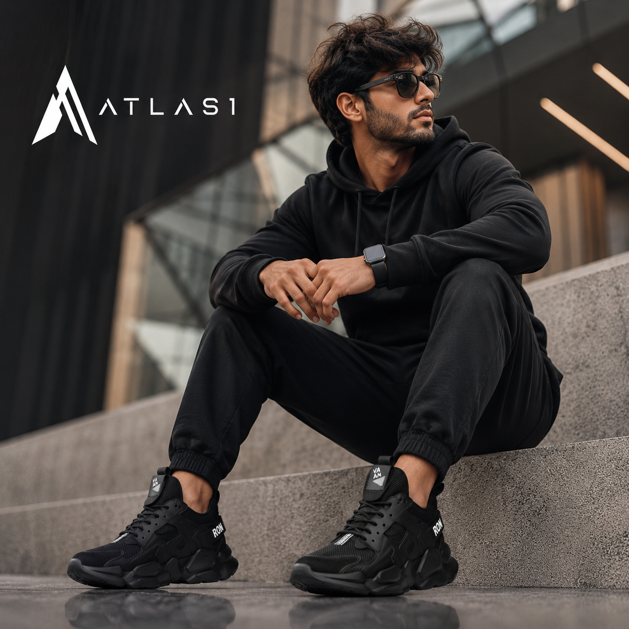 Men's Chunky Platform Techwear Sneakers