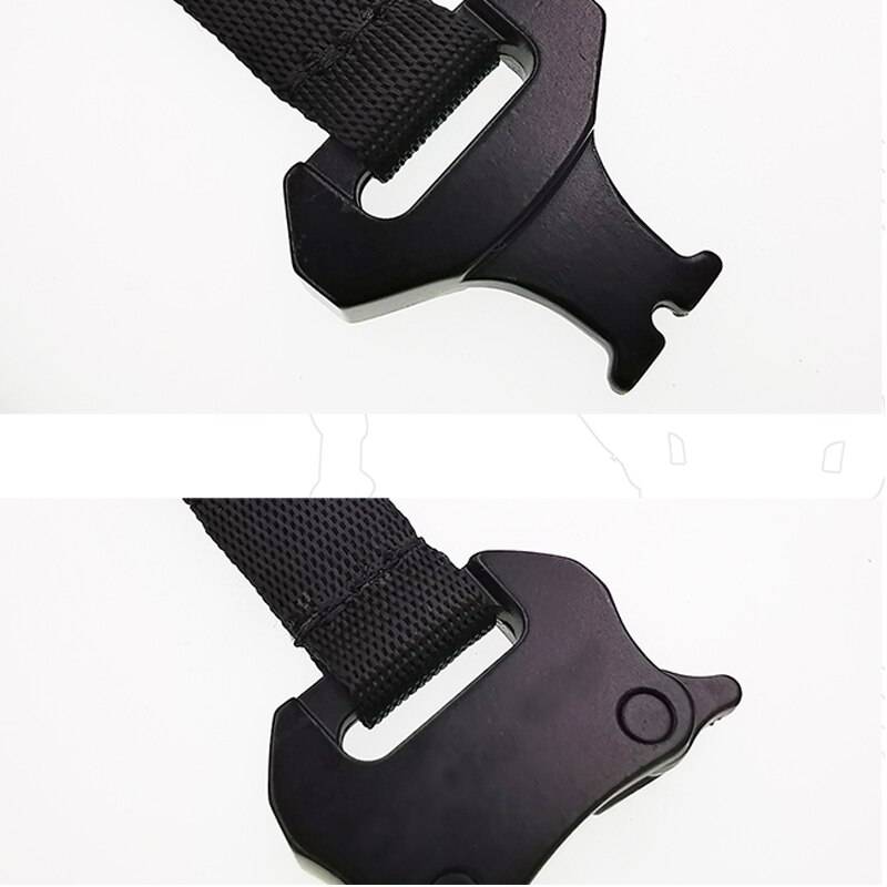 Cool Black Resin Link Cuff Tactical Clips Buckle Bracelet Unisex Men Women Hand Bracelets 