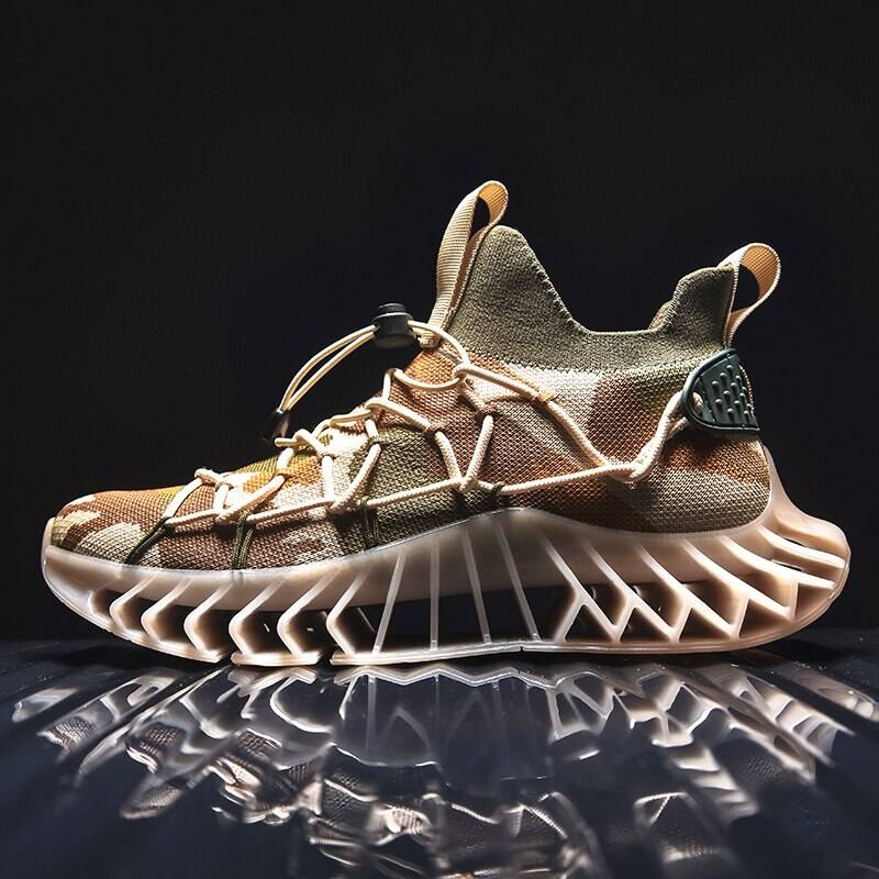 Cushioning Platform Running Shoes Men Mens Trainers Zapatillas de Hombre Mesh Sports Shoes for Male Chunky Sneakers Breathable 