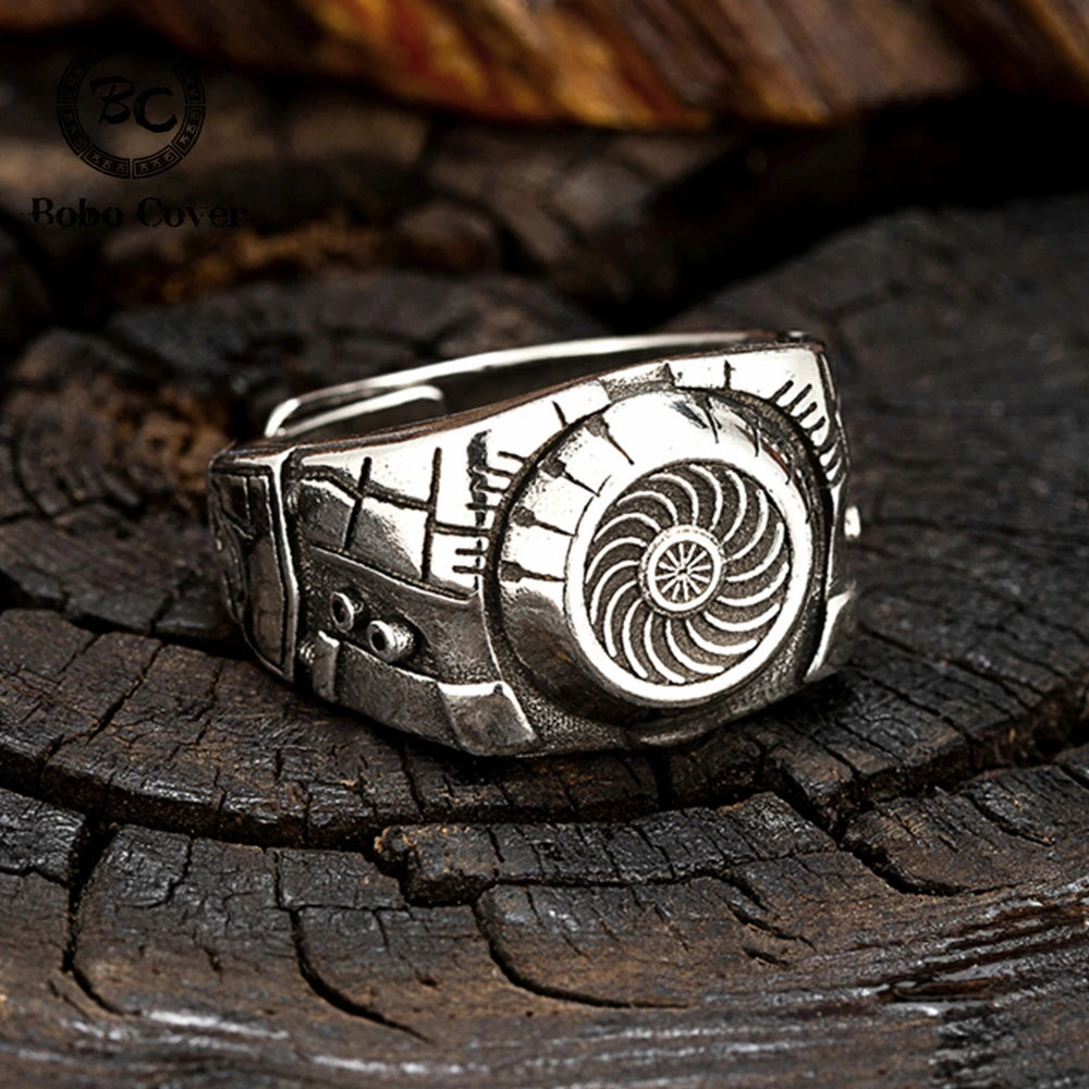 Cyberpunk Mecha Engine Opening Finger Ring