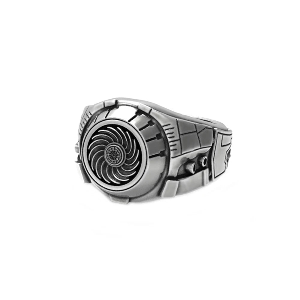 Cyberpunk Mecha Engine Opening Finger Ring