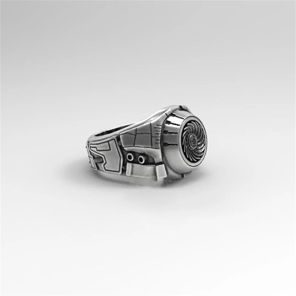 Cyberpunk Mecha Engine Opening Finger Ring