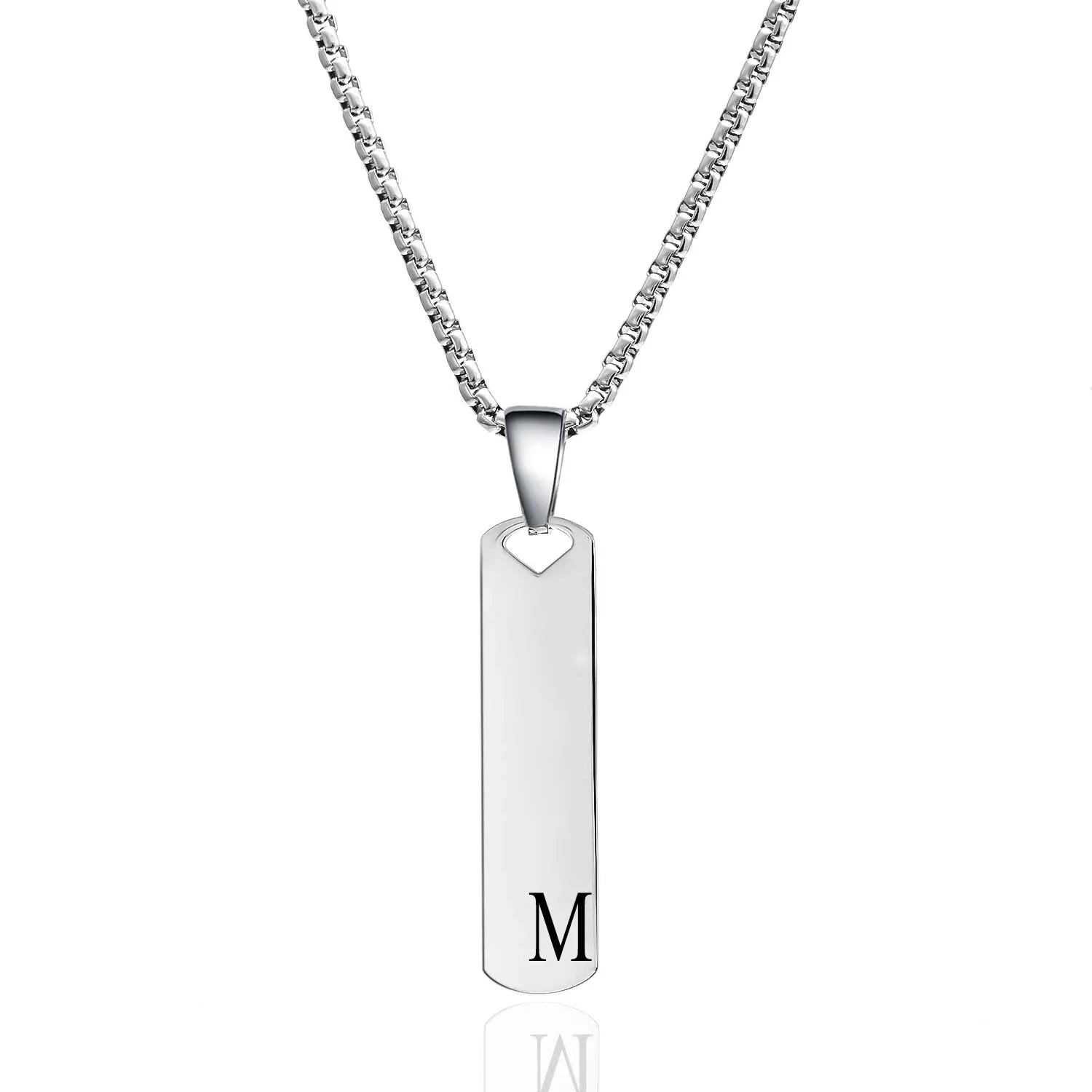 Exquisite Stainless Steel Alphabet Necklace
