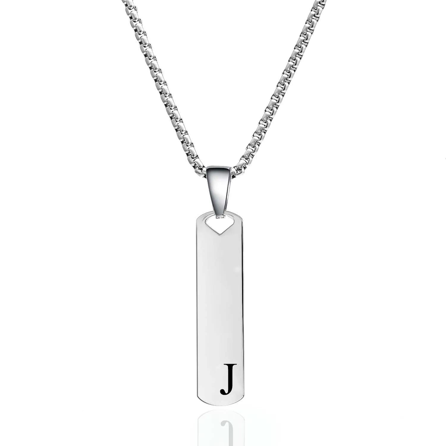 Exquisite Stainless Steel Alphabet Necklace