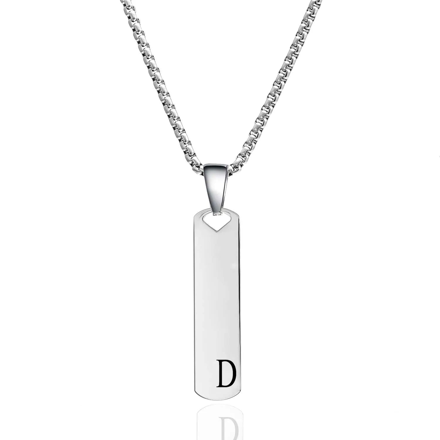 Exquisite Stainless Steel Alphabet Necklace