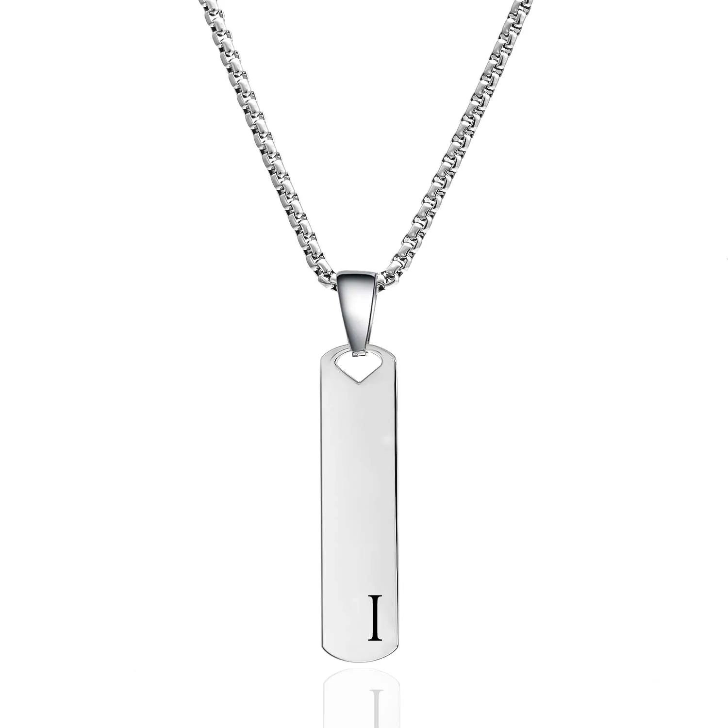 Exquisite Stainless Steel Alphabet Necklace