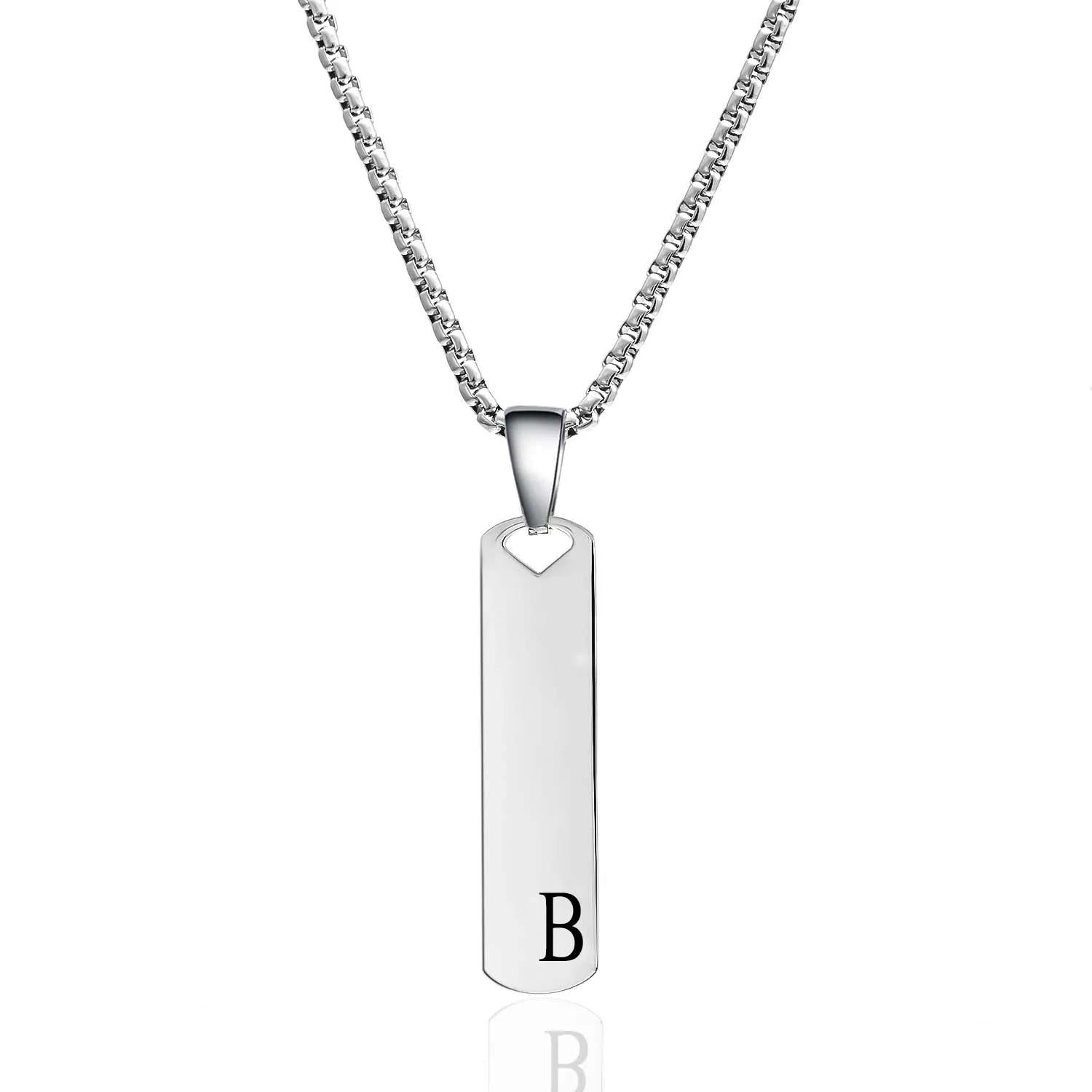 Exquisite Stainless Steel Alphabet Necklace