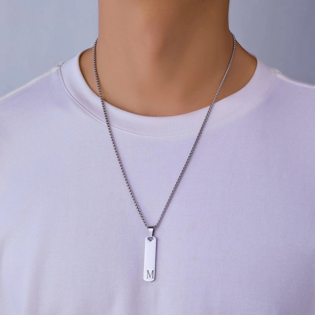 Exquisite Stainless Steel Alphabet Necklace