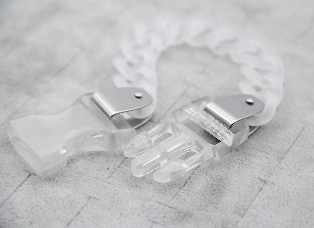 FishSheep New Acrylic Chain Buckle Necklace For Men Women Rock Punk Transparent Chain Choker Necklace 2020 Fashion Jewelry 