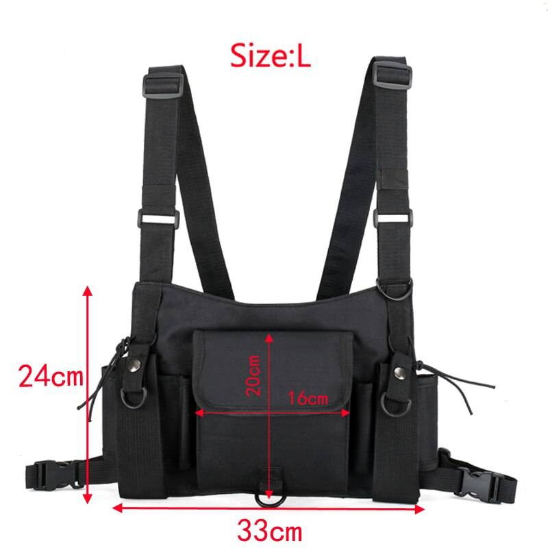 Functional Streetwear Chest Rig Color: Large (Black) 