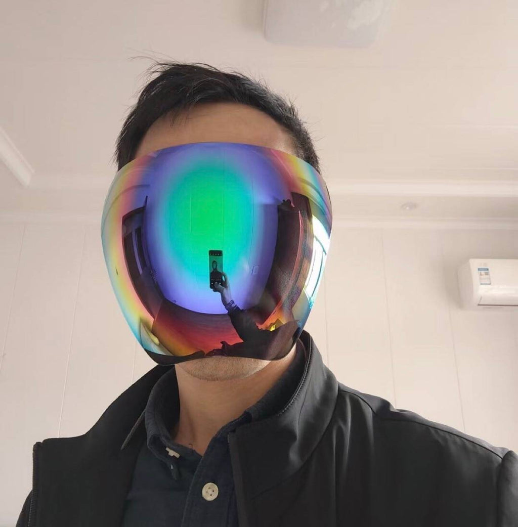 Futuristic Faceshield Protective Sun Glasses Women Bicycle Cycling Eyewear Safety Goggles Anti-Spray Mask Bike Riding Protection Sunglasses 