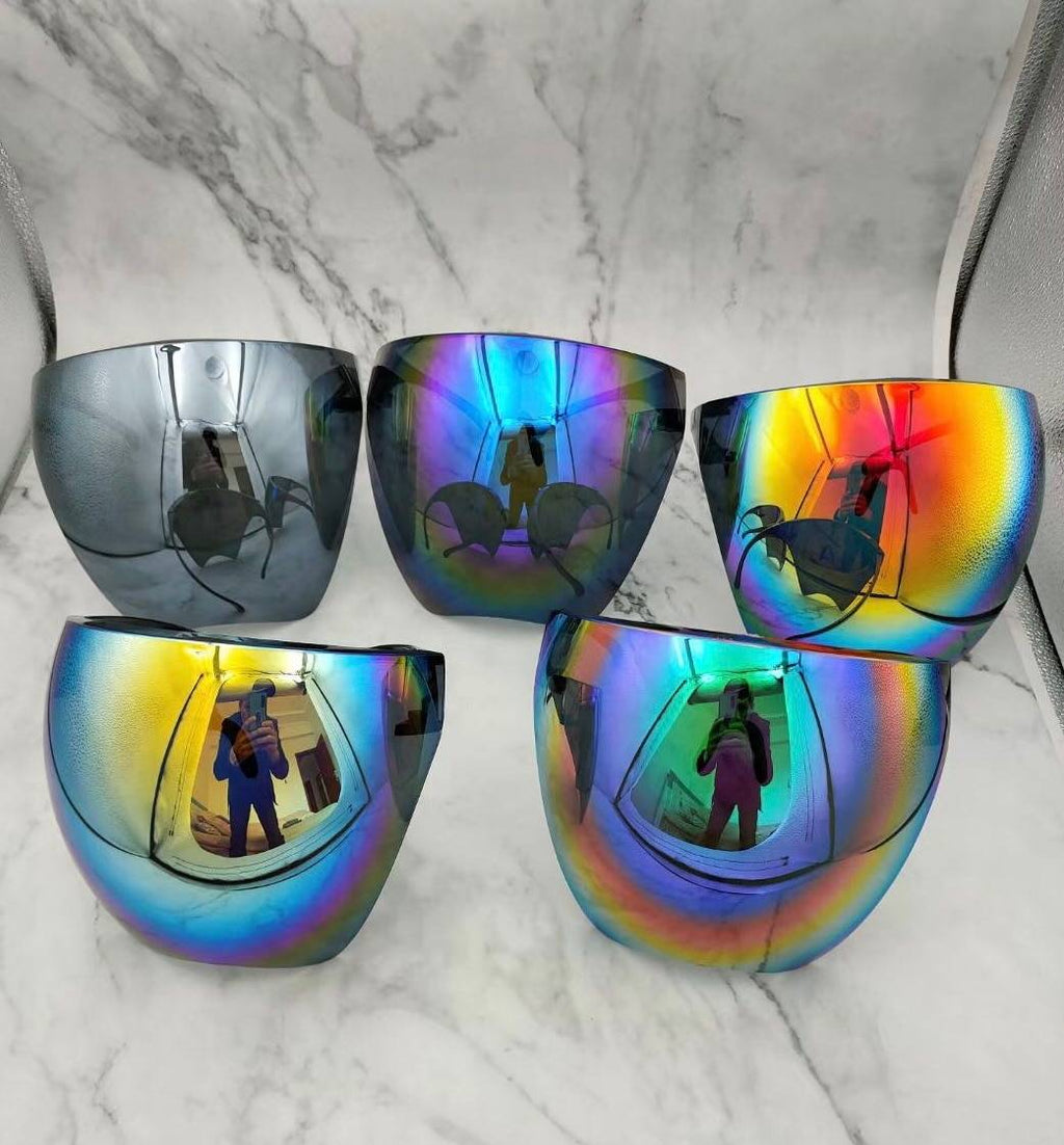 Futuristic Faceshield Protective Sun Glasses Women Bicycle Cycling Eyewear Safety Goggles Anti-Spray Mask Bike Riding Protection Sunglasses 