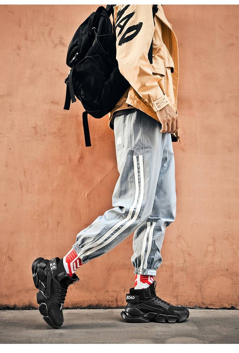 HIGHt© Men&#8217;s Chunky Platform Techwear Sneakers 