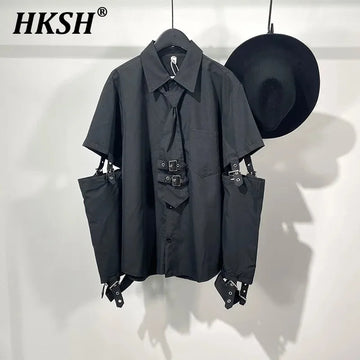 HKSH Men's Detachable Necktie Shirt