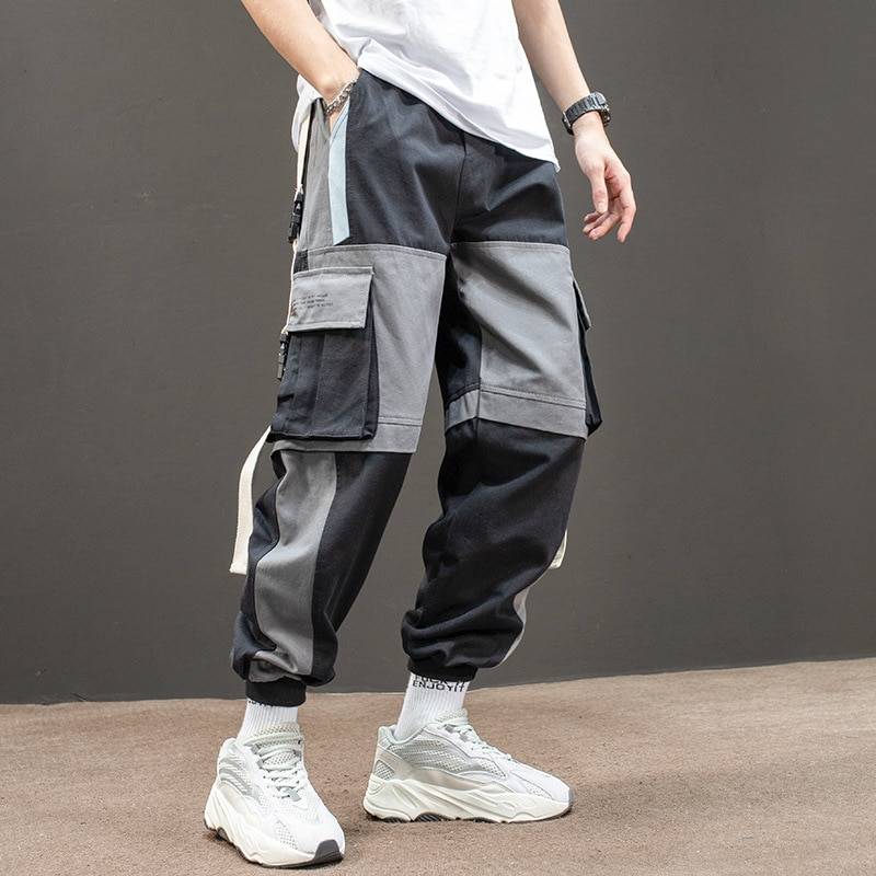 Harajuku Jogging Pants Men Japanese Streetwear Military Cargo Pants Hip Hop Techwear Trousers Sweatpants for Male Korean Clothes 