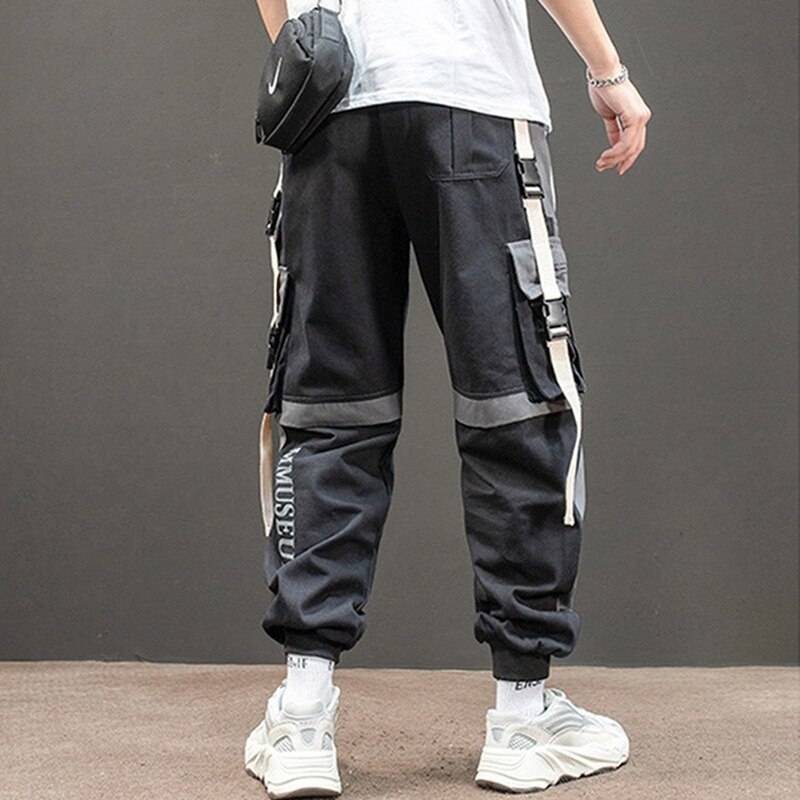 Harajuku Jogging Pants Men Japanese Streetwear Military Cargo Pants Hip Hop Techwear Trousers Sweatpants for Male Korean Clothes 