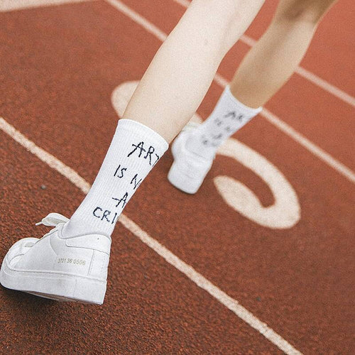 Harajuku Letter Vintage Patterned Socks Women Fashion Funny Skatebord Cool Socks Female Casual Cotton Short Sock Hipster Sox 