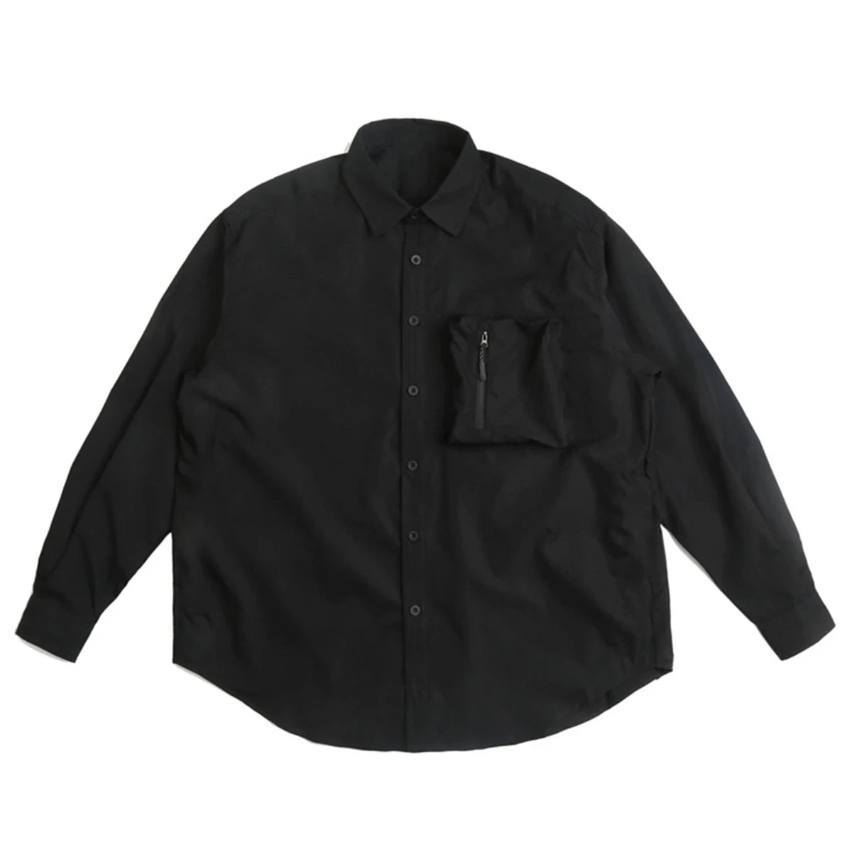 Harajuku Techwear Long Sleeve Overshirt Jacket For Men