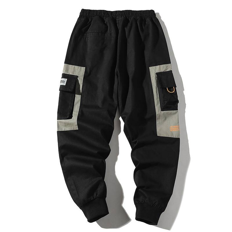 Hip Hop Men Multi-pocket Pants Male Casual Cargo Pants Streetwear Mens Joggers Ankle Length Loose Sweatpants Harajuku Trousers 